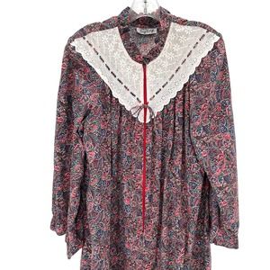Styled by Saybury Vintage Women’s Dress Multicolor Paisley Zip
